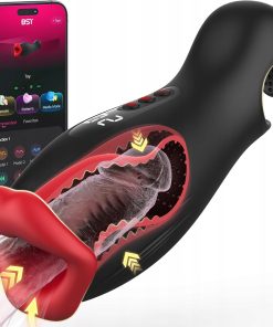 Masturbator Męski wibrator z aplikacją Usta pow.