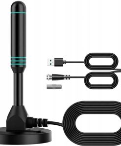 Antena DVB-T2 TV Cyfrowa USB 5m Magnetyczna