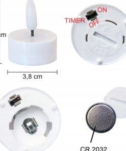 Alternative view of Świeczki LED Eldnacele z Timerem 6h 6 szt. Migoczące