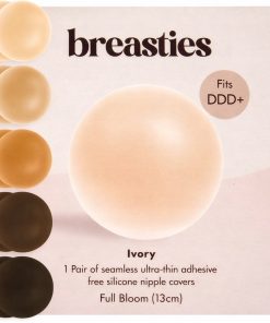 Nakładki na sutki silikonowe wielorazowe 13 cm Ivory breasties