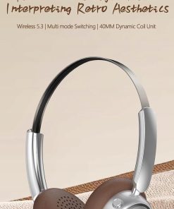 Alternative view of Słuchawki Bluetooth VJE11 Retro Hi-Fi Bezprzewodowe Białe