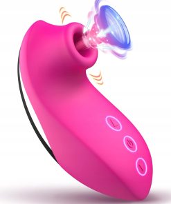 Wibrator Ssący Masażer Łechtaczki z funkcją ssania 10 trybów różowy