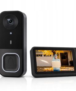 Wideodomofon Bezprzewodowy HD z monitorem 4.5" kamera drzwiowa