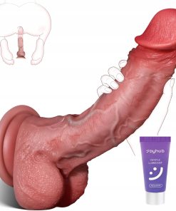 Alternative view of Realistyczne dildo silikonowe 20 cm z przyssawką + lubrykant