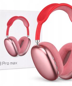 Słuchawki Bluetooth P9 Pro Max bezprzewodowe AUX Czerwone