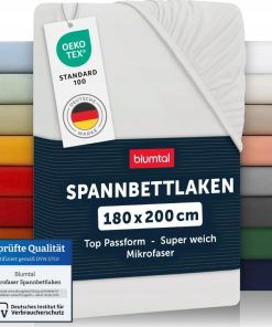 Prześcieradło Blumtal 180x200x30 Kość Słoniowa Mikrofibra