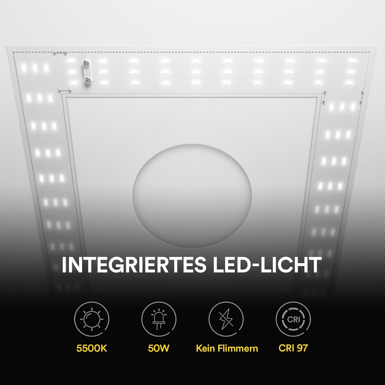 Namiot bezcieniowy RALENO 50x50 LED 50W zestaw foto 6 teł - obrazek 3