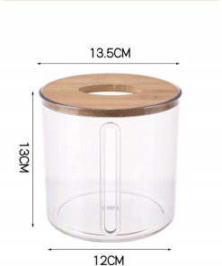 Alternative view of Pudełko na chusteczki higieniczne papierowe kosmetyczne PET Przezroczyste