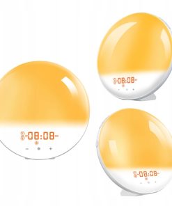 Alternative view of Budzik Świetlny LED Symulacja Wschodu Słońca RGB Radio FM Melodie Elmaniacy