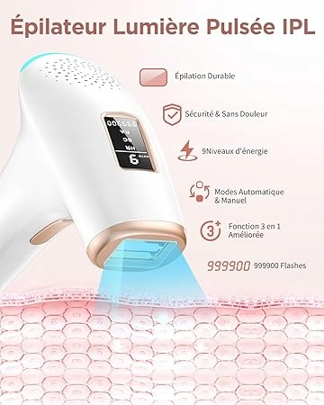 Depilator IPL laserowy do usuwania włosów 3w1 - obrazek 6