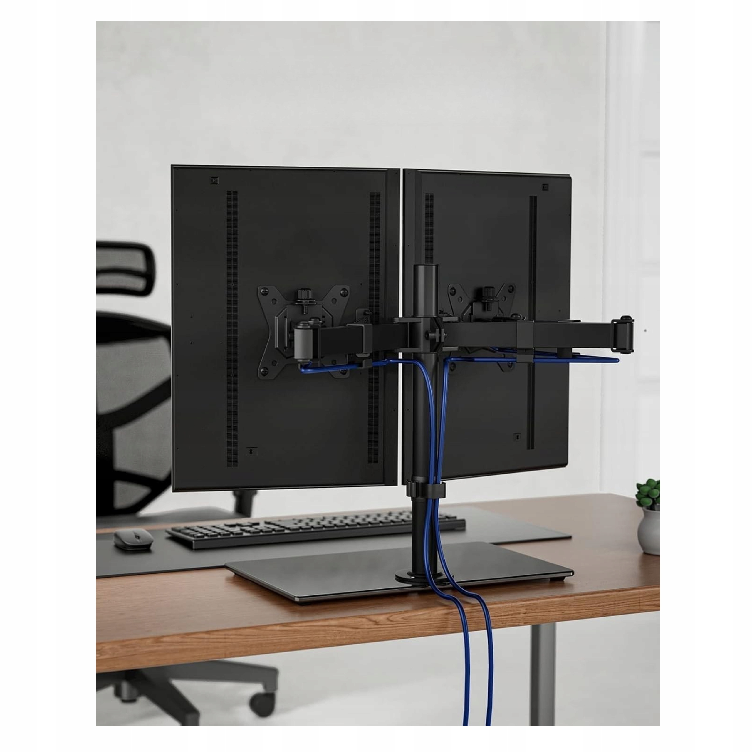 Uchwyt Na Dwa Monitory ErGear 13-32" biurkowy VESA Stojak - obrazek 4