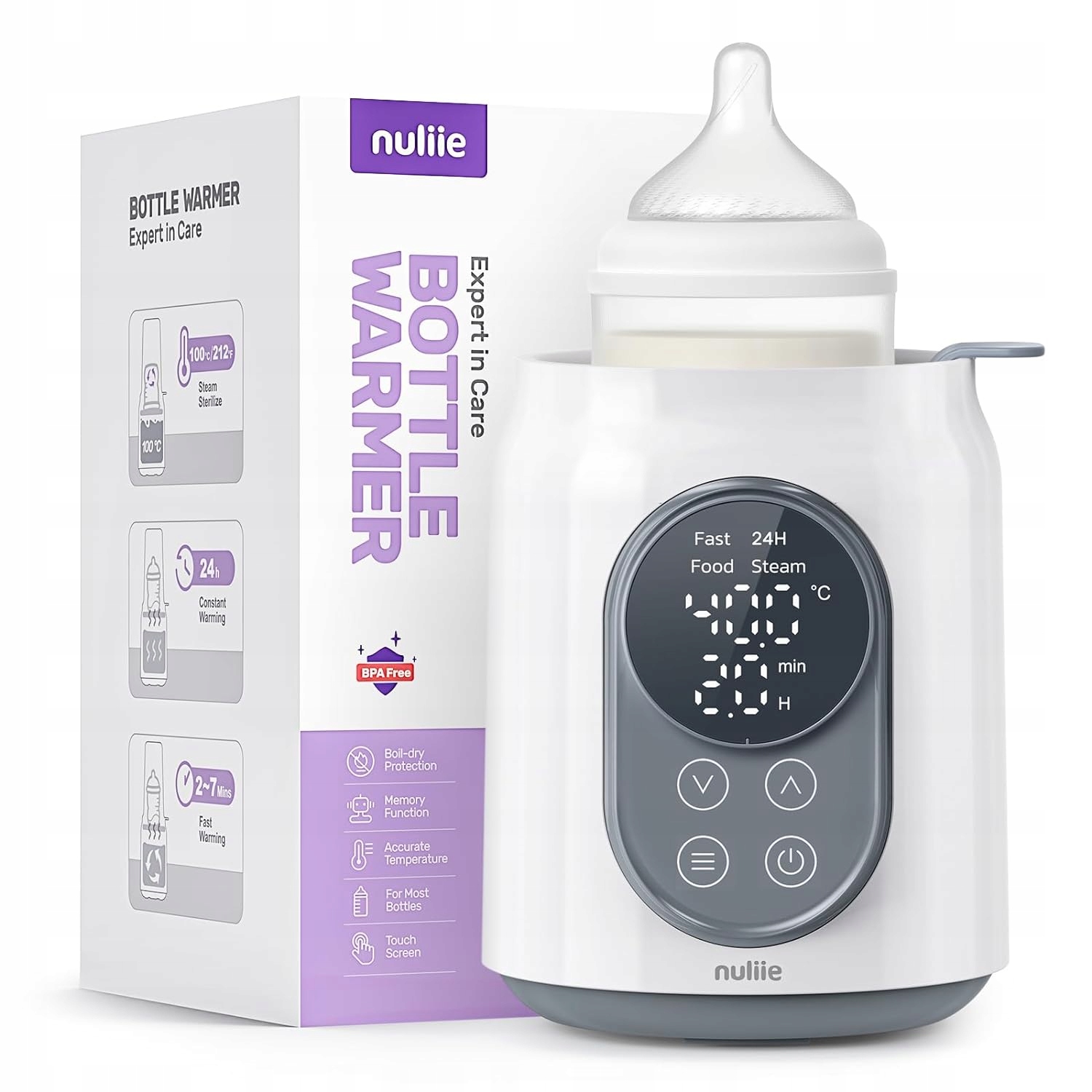 Podgrzewacz do Butelek Nuliie 10w1 LCD Timer BPA-Free - obrazek 9