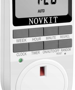 NOVKIT Programator Czasowy Gniazdko Timer Cyfrowy 230V 13A