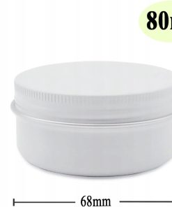 Alternative view of Pojemniki aluminiowe 80ml 10 szt słoiczki zakręcane