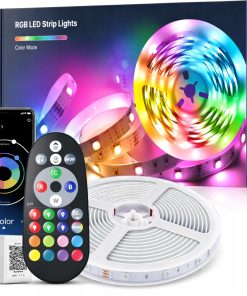 Taśma LED Mexllex 10m RGB APP Pilot Bluetooth Music