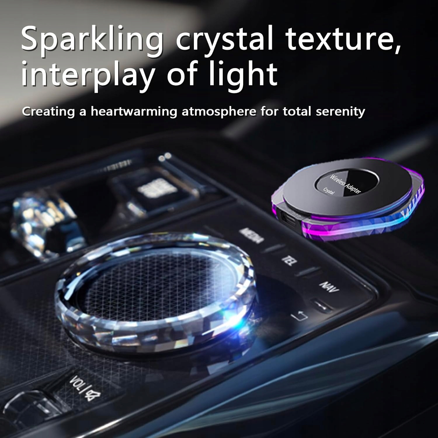 Adapter Wireless CarPlay Android Auto bezprzewodowy USB Z1 Crystal - obrazek 7