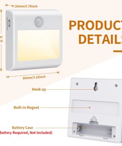 Alternative view of Lampki z Czujnikiem Ruchu 2 szt. LED 4000K Na Baterie Szafki