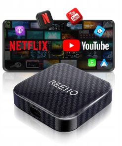 REEIIO Wired to Wireless CarPlay i Android Auto USB AI Magic Box