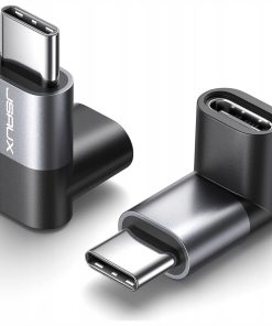 JSAUX Adapter USB C 90° Typ C 2szt 100W 40Gbps - Szary