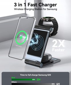 Alternative view of Stacja Ładowania 3 w 1 Bezprzewodowa Dla Urządzeń Samsung