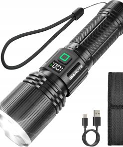 Latarka LED GEARLITE GR5000 5000 lm, zoom, IP65, USB, aluminium