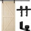 System drzwi przesuwnych TSMST 200 cm Barn Door J czarny