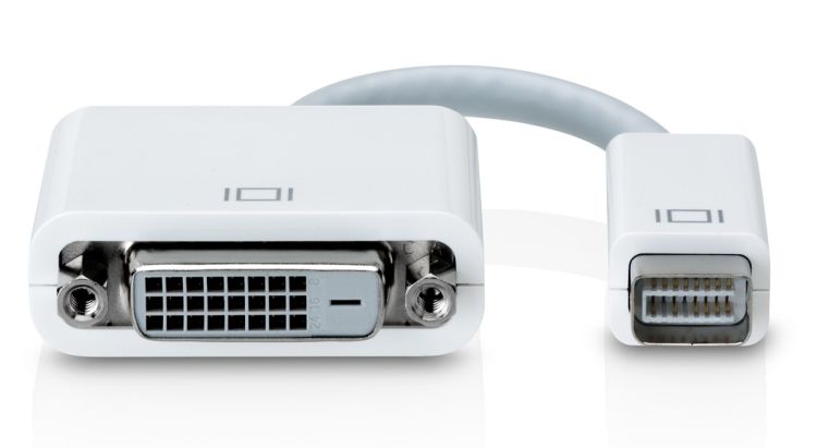 Adapter Mini DVI do DVI 24+1 MacBook 13,5 cm kabel - obrazek 4
