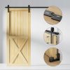 System drzwi przesuwnych TSMST 200 cm Barn Door J czarny