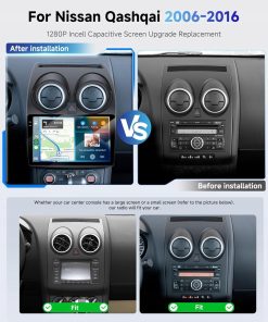 Alternative view of Radio samochodowe 4G+64G Nissan Qashqai 2006-2016 DSP Carplay Android