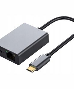 Adapter USB C na Ethernet 100W RJ45 1000 Mbps do Chromecast i laptopów
