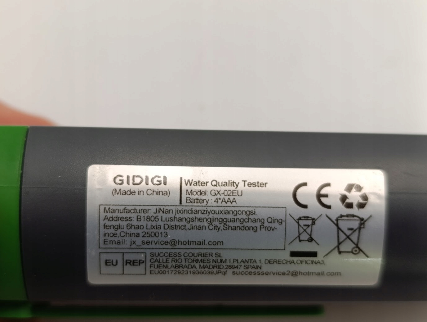 Miernik pH TDS EC GIDIGI 4w1 do Hydroponiki Tester Wody Kolorowy - obrazek 12