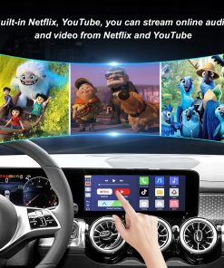 Alternative view of REEIIO Wired to Wireless CarPlay i Android Auto USB AI Magic Box