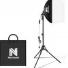 Zestaw oświetleniowy Softbox 16" z statywem do fotografii