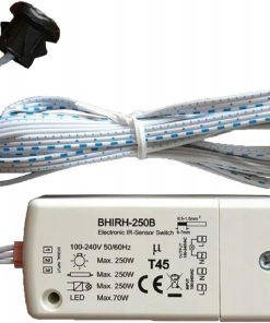 Czujnik Ruchu IR 250W Max, 100-240V AC, Oświetlenie LED BHIRH-250A