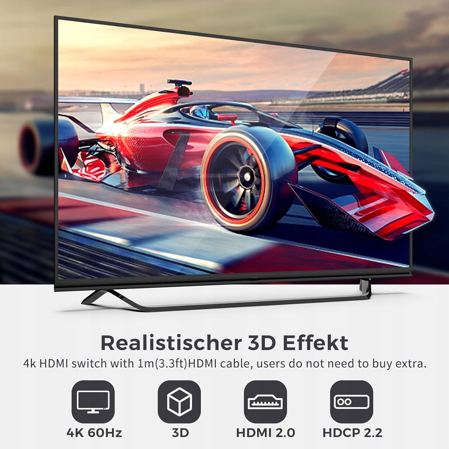 Przełącznik HDMI 4K 60Hz Dwukierunkowy Splitter USB - obrazek 9