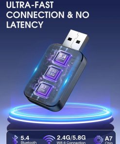 Alternative view of Adapter Wireless CarPlay Mini Dongle USB do iPhone iOS 10+ 2025