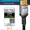 Kabel HDMI 2.1 Sniokco 4 m 48Gbps 8K 60Hz 4K 240Hz eARC