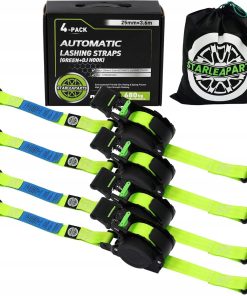 Pasy Transportowe StarLeaparts 4 szt. Automatyczne 3,6 m 680 kg Zielone