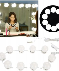 Lampa LED do Makijażu z 10 Żarówkami do Lustra i Toaletki