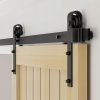 System drzwi przesuwnych TSMST 200 cm Barn Door J czarny