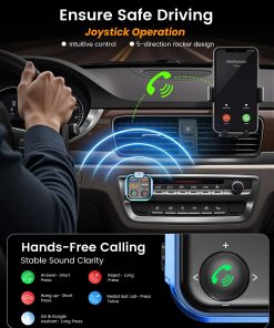 Alternative view of Transmiter FM Bluetooth 5.3 LENCENT USB-C PD QC Handsfree