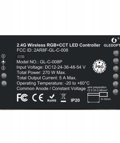 Sterownik LED Gledopto Zigbee 3.0 RGB CCT Tuya Hue Alexa