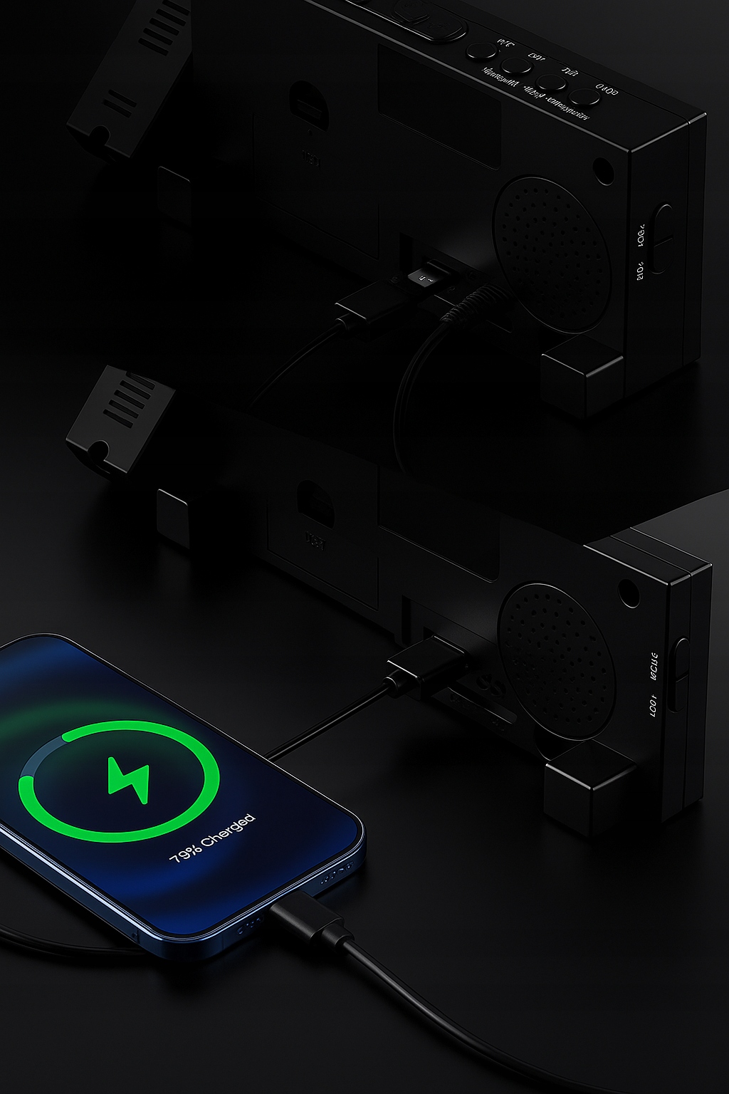 Budzik Projektorowy Z Funkcją 180° Do Sypialni LED USB - obrazek 11