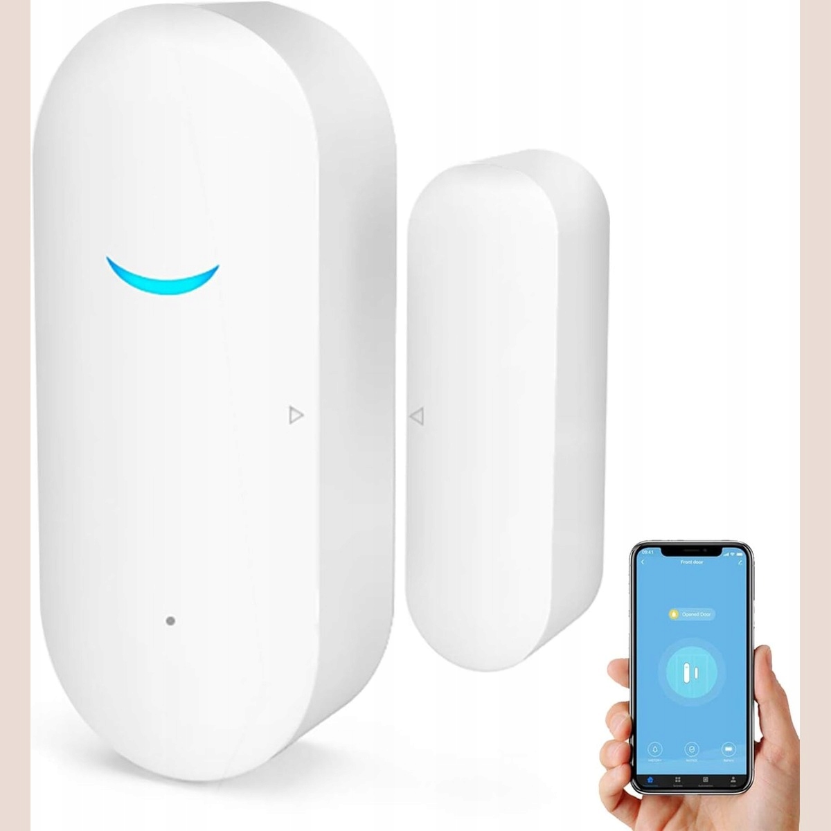 Czujnik otwarcia drzwi/okien WiFi Tuya SmartLife, bez bramki, 1 szt. - obrazek 5