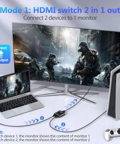 Alternative view of Przełącznik HDMI 4K 60Hz Dwukierunkowy Splitter USB