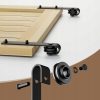 System drzwi przesuwnych TSMST 200 cm Barn Door J czarny