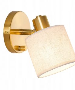 Lightess Lampa Ścienna Ściemniana z beżowym abażurem E27 40W