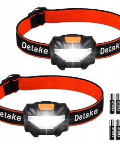 Czołówka LED 2 szt. 140 lm 3 Tryby IPX4 Uniwersalna