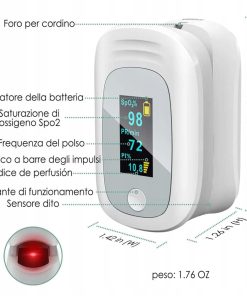 Alternative view of Pulsoksymetr Napalcowy OLED SpO2 Puls dla Dzieci i Dorosłych