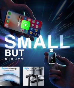 Alternative view of Adapter AIZEO Wireless CarPlay Mini do iPhone iOS 10+ Plug & Play